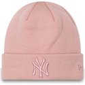new-era-women-pink-logo-cuff-metallic-new-york-yankees-mlb-pink-beanie