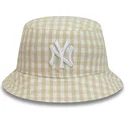 secchi-beige-dei-bucket-beige-para-mujer-tapered-gingham-di-new-era