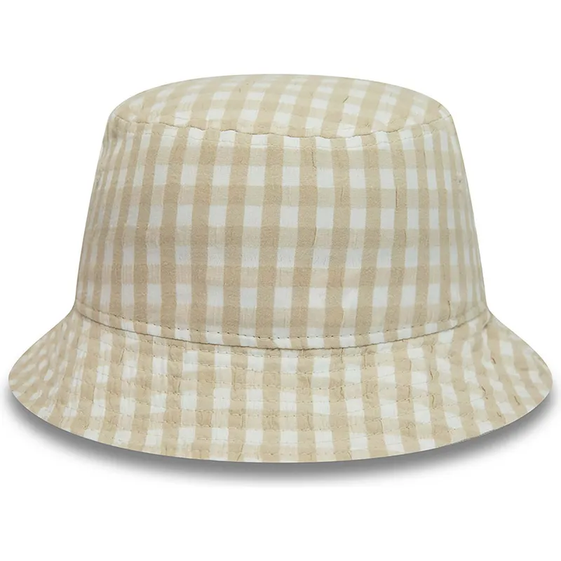 secchi-beige-dei-bucket-beige-para-mujer-tapered-gingham-di-new-era