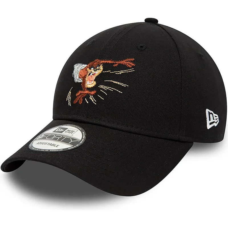 cappelli-curva-nero-cinghia-regolabile-9forty-de-diablo-dei-tasmania-looney-tunes-di-new-era