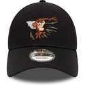 new-era-curved-brim-tasmanian-devil-9forty-looney-tunes-black-adjustable-cap