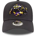 cappelli-curva-grigio-snapback-a-frame-team-camo-infill-dei-los-angeles-lakers-nba-di-new-era