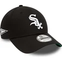 cappellino-curvo-nero-regolabile-9forty-team-side-patch-dei-chicago-white-sox-mlb-di-new-era