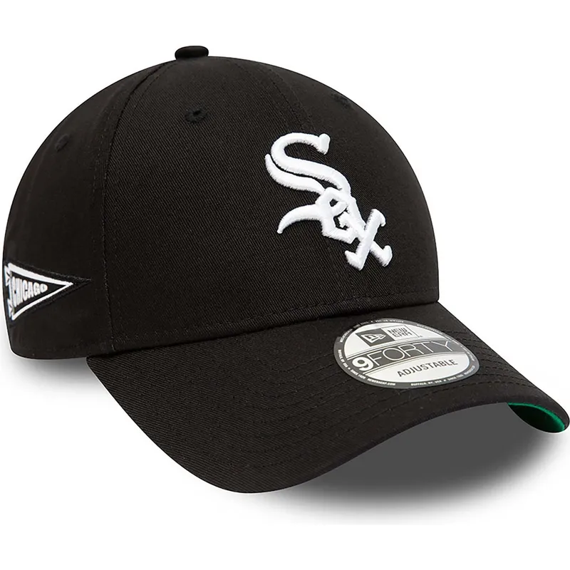 cappelli-curva-nero-cinghia-regolabile-9forty-team-side-patch-dei-chicago-white-sox-mlb-di-new-era