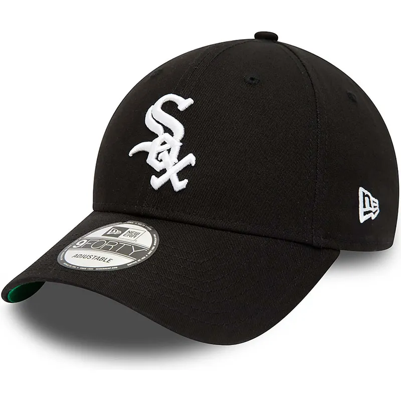 cappelli-curva-nero-cinghia-regolabile-9forty-team-side-patch-dei-chicago-white-sox-mlb-di-new-era