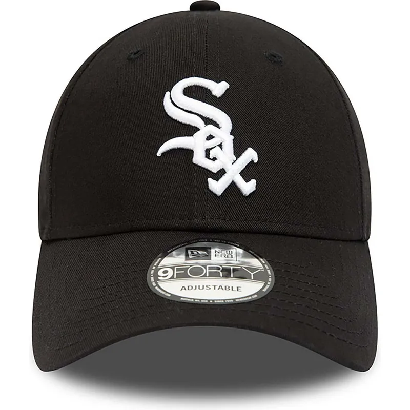 cappelli-curva-nero-cinghia-regolabile-9forty-team-side-patch-dei-chicago-white-sox-mlb-di-new-era