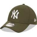 cappellino-curvo-verde-regolabile-9forty-diamond-era-dei-new-york-yankees-mlb-di-new-era