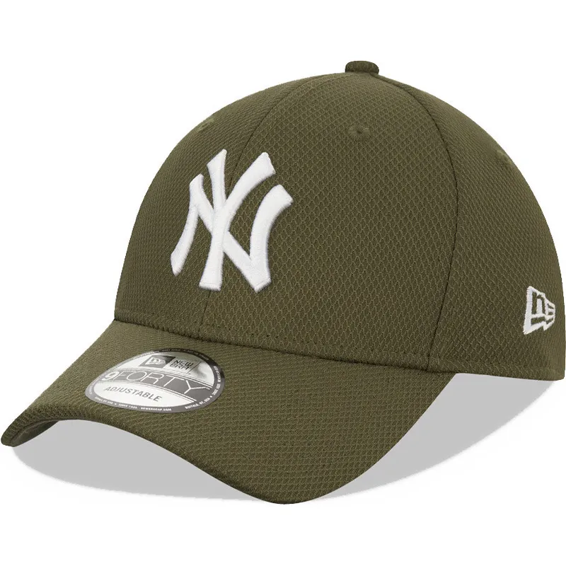 cappelli-curva-verde-cinghia-regolabile-9forty-diamond-era-dei-new-york-yankees-mlb-di-new-era