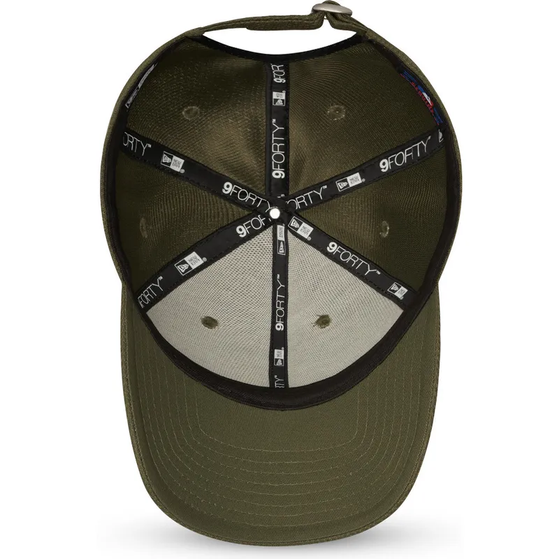 cappelli-curva-verde-cinghia-regolabile-9forty-diamond-era-dei-new-york-yankees-mlb-di-new-era