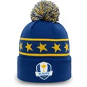cuff-sunday-bobble-ryder-cup-europe-di-new-era-berretto-blu-e-giallo-con-pompon