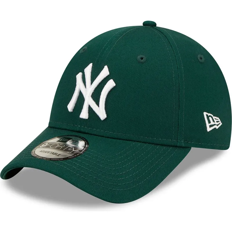 cappelli-curva-verde-cinghia-regolabile-9forty-league-essential-dei-new-york-yankees-mlb-di-new-era