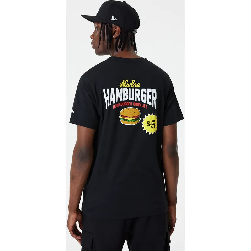 magliette-manica-corta-nero-dei-camiseta-manga-corta-negra-good-burger-good-life-food-graphic-di-new-era