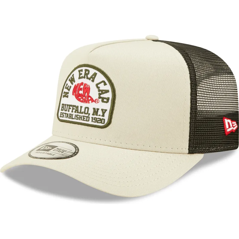 cappelli-curva-beige-snapback-a-frame-di-new-era