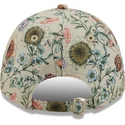 cappelli-curva-beige-cinghia-regolabile-9forty-all-over-print-floral-dei-new-york-yankees-mlb-di-new-era
