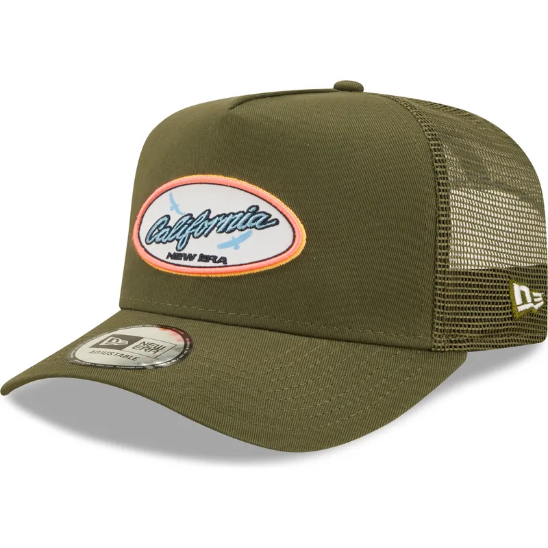 cappelli-curva-verde-snapback-a-frame-di-new-era