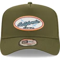 cappelli-curva-verde-snapback-a-frame-di-new-era