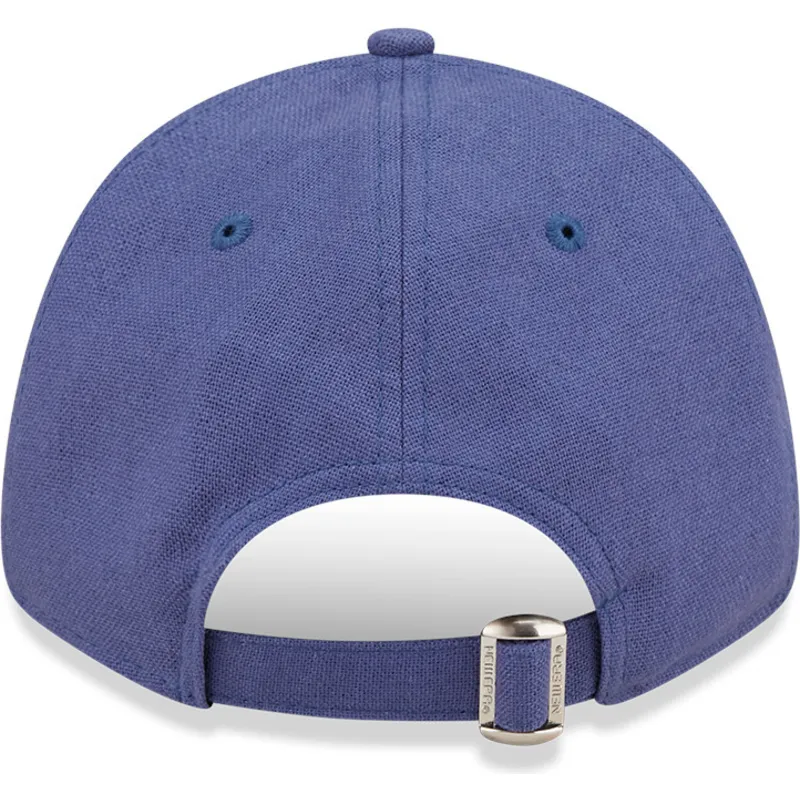 cappelli-curva-blu-cinghia-regolabile-9forty-linen-dei-new-york-yankees-mlb-di-new-era