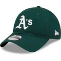 cappelli-curva-verde-cinghia-regolabile-9twenty-league-essential-dei-oakland-athletics-mlb-di-new-era