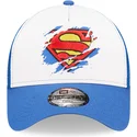 cappelli-curva-blu-snapback-per-bambino-a-frame-dei-superman-dc-comics-di-new-era