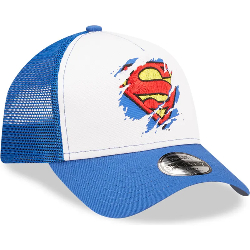 cappelli-curva-blu-snapback-per-bambino-a-frame-dei-superman-dc-comics-di-new-era