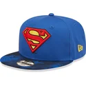 cappelli-piatta-blu-snapback-per-bambino-9fifty-dei-superman-dc-comics-di-new-era