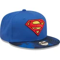 cappelli-piatta-blu-snapback-per-bambino-9fifty-dei-superman-dc-comics-di-new-era
