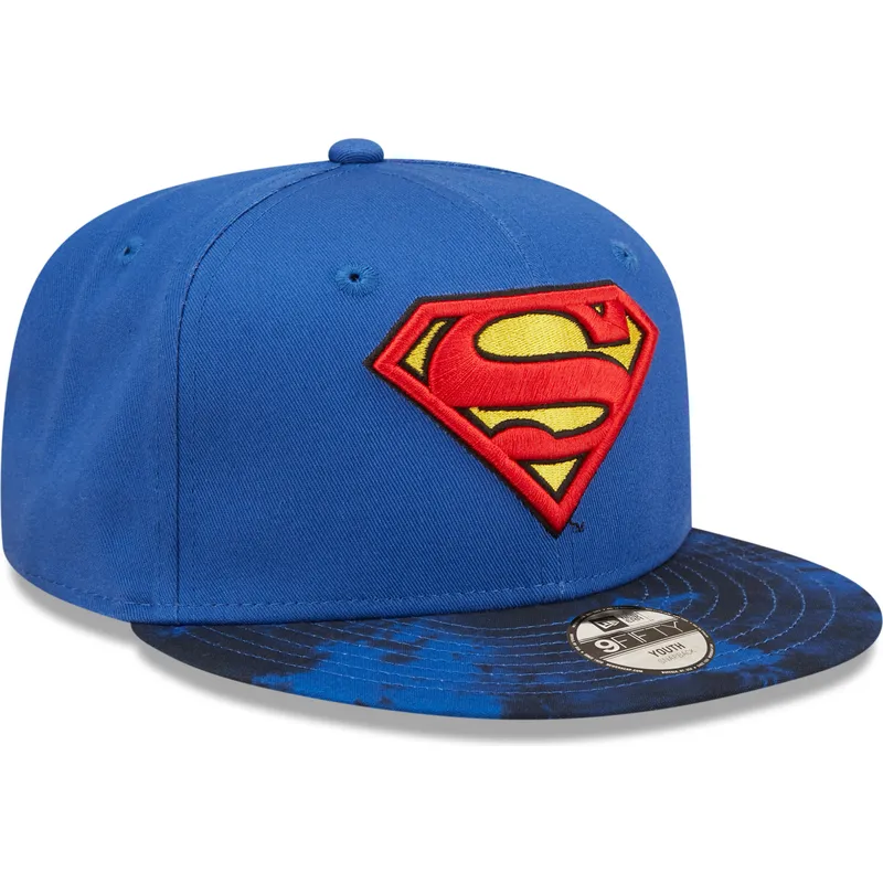 cappelli-piatta-blu-snapback-per-bambino-9fifty-dei-superman-dc-comics-di-new-era cappelli-piatta-blu-snapback-per-bambino-9fifty-dei-superman-dc-comics-di-new-era