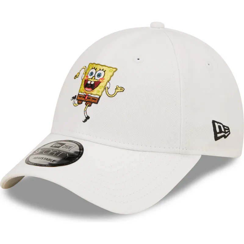 cappelli-curva-bianco-cinghia-regolabile-9forty-dei-bob-esponja-di-new-era