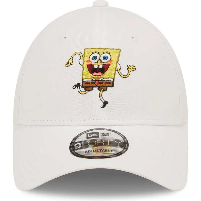 cappelli-curva-bianco-cinghia-regolabile-9forty-dei-bob-esponja-di-new-era
