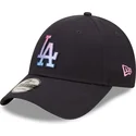cappelli-curva-blu-marino-cinghia-regolabile-9forty-gradient-infill-dei-los-angeles-dodgers-mlb-di-new-era