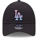 cappelli-curva-blu-marino-cinghia-regolabile-9forty-gradient-infill-dei-los-angeles-dodgers-mlb-di-new-era