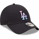 cappelli-curva-blu-marino-cinghia-regolabile-9forty-gradient-infill-dei-los-angeles-dodgers-mlb-di-new-era