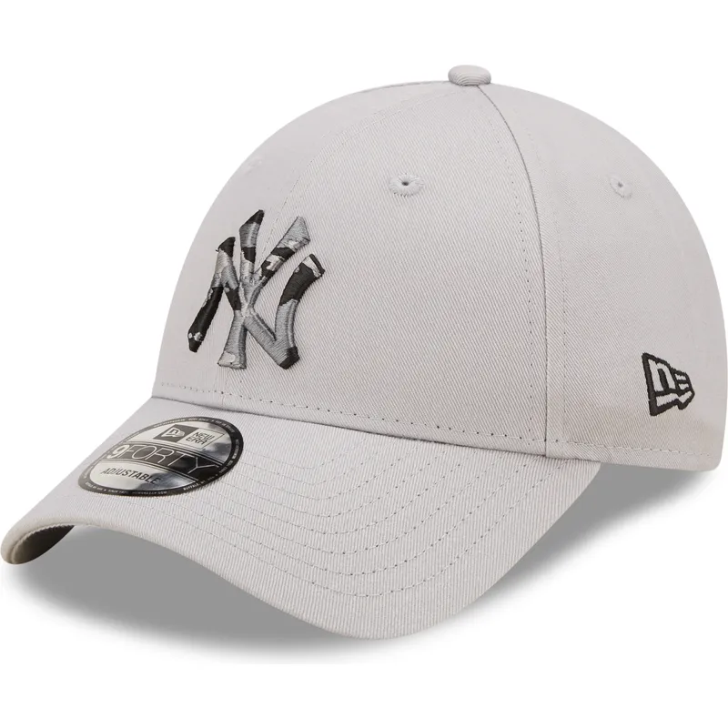 cappelli-curva-grigio-cinghia-regolabile-9forty-seasonal-infill-dei-new-york-yankees-mlb-di-new-era
