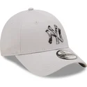cappelli-curva-grigio-cinghia-regolabile-9forty-seasonal-infill-dei-new-york-yankees-mlb-di-new-era