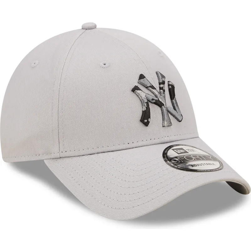 cappelli-curva-grigio-cinghia-regolabile-9forty-seasonal-infill-dei-new-york-yankees-mlb-di-new-era
