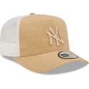 cappelli-curva-marrone-cinghia-regolabile-a-frame-jersey-essential-dei-new-york-yankees-mlb-di-new-era