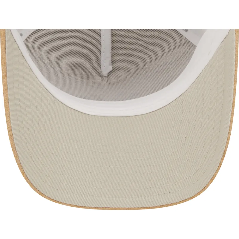 cappelli-curva-marrone-cinghia-regolabile-a-frame-jersey-essential-dei-new-york-yankees-mlb-di-new-era
