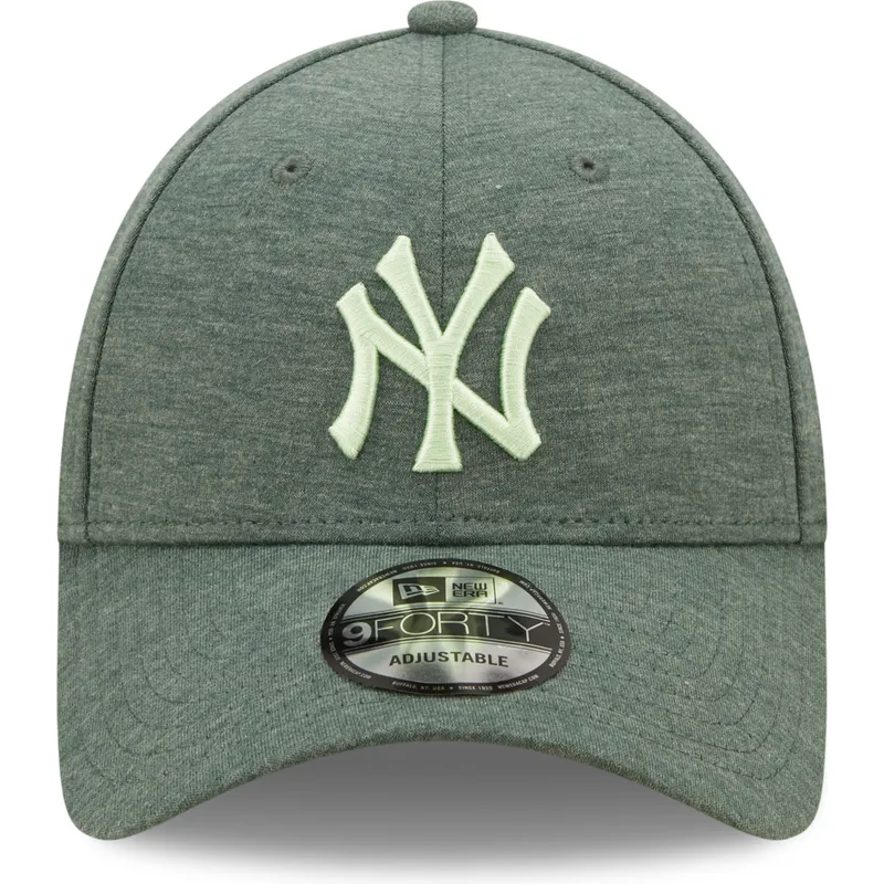 cappelli-curva-verde-cinghia-regolabile-9forty-jersey-essential-dei-new-york-yankees-mlb-di-new-era