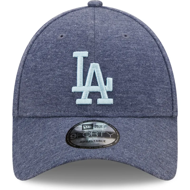 cappelli-curva-blu-marino-cinghia-regolabile-9forty-jersey-essential-dei-los-angeles-dodgers-mlb-di-new-era