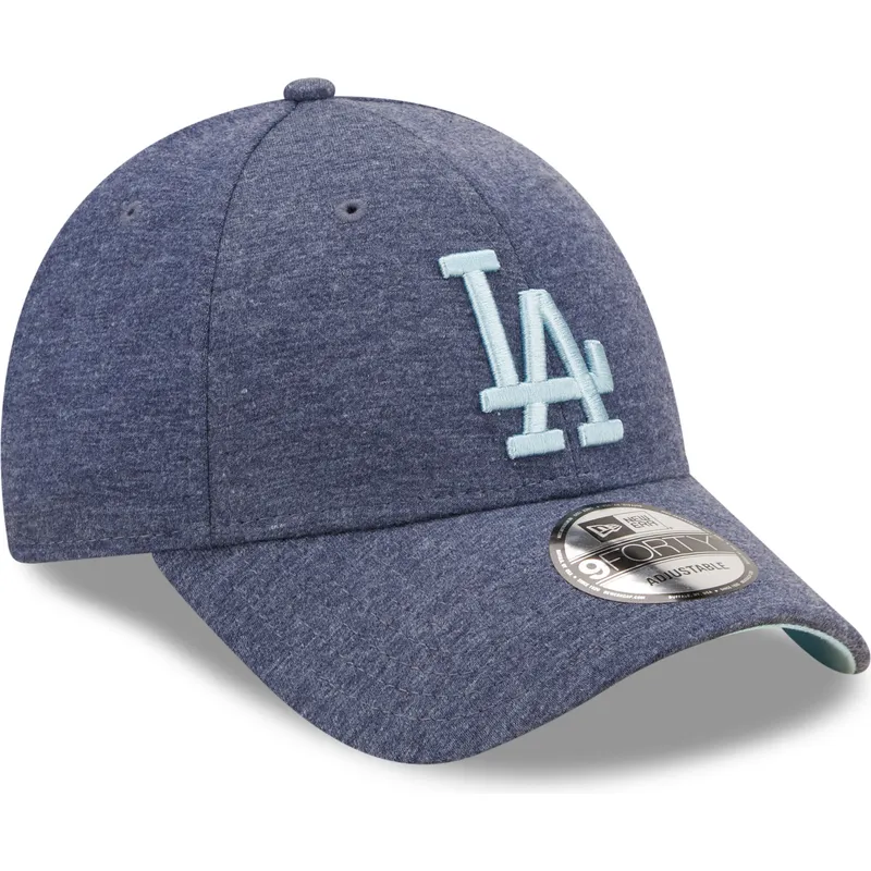 cappelli-curva-blu-marino-cinghia-regolabile-9forty-jersey-essential-dei-los-angeles-dodgers-mlb-di-new-era