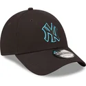 cappelli-curva-nero-cinghia-regolabile-9forty-neon-outline-dei-new-york-yankees-mlb-di-new-era