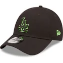 cappelli-curva-nero-cinghia-regolabile-9forty-neon-outline-dei-los-angeles-dodgers-mlb-di-new-era