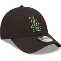 cappelli-curva-nero-cinghia-regolabile-9forty-neon-outline-dei-los-angeles-dodgers-mlb-di-new-era