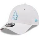 cappelli-curva-bianco-cinghia-regolabile-9forty-neon-outline-dei-los-angeles-dodgers-mlb-di-new-era