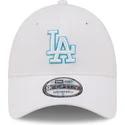 cappelli-curva-bianco-cinghia-regolabile-9forty-neon-outline-dei-los-angeles-dodgers-mlb-di-new-era