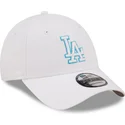 cappelli-curva-bianco-cinghia-regolabile-9forty-neon-outline-dei-los-angeles-dodgers-mlb-di-new-era