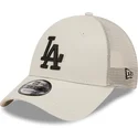 cappelli-curva-beige-cinghia-regolabile-a-frame-home-field-dei-los-angeles-dodgers-mlb-di-new-era