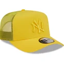 cappelli-curva-giallo-snapback-a-frame-tonal-mesh-dei-new-york-yankees-mlb-di-new-era