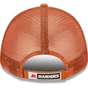 cappellino-trucker-arancione-regolabile-a-frame-home-field-dei-las-vegas-raiders-nfl-di-new-era