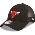 cappellino-trucker-nero-regolabile-a-frame-home-field-dei-chicago-bulls-nba-di-new-era